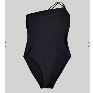 J. Crew Double-Strap One-Shoulder One-Piece Swimsuit